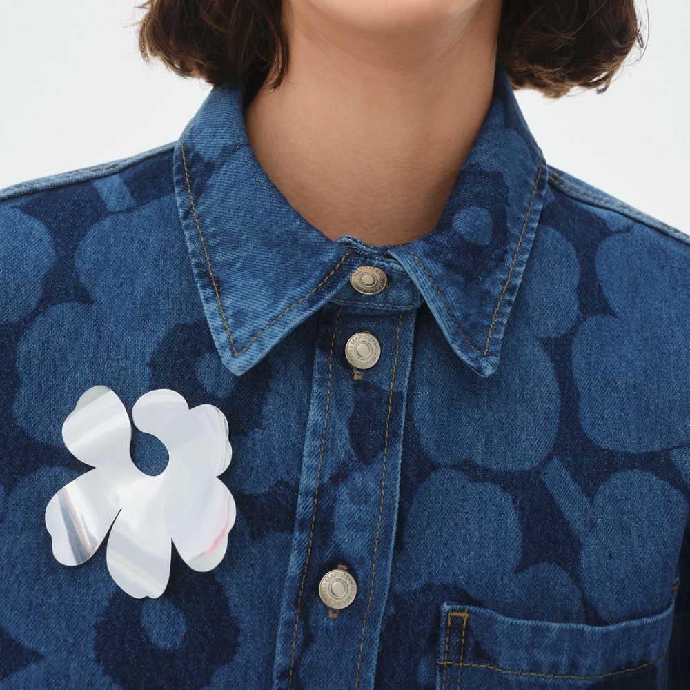 Kalevala x Marimekko Unikko rintakoru, hopea - Image 3