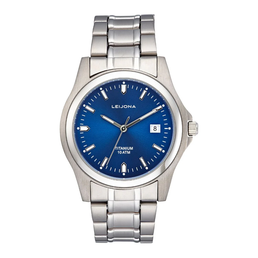 Leijona Titanium & Blue 5088-742 rannekello