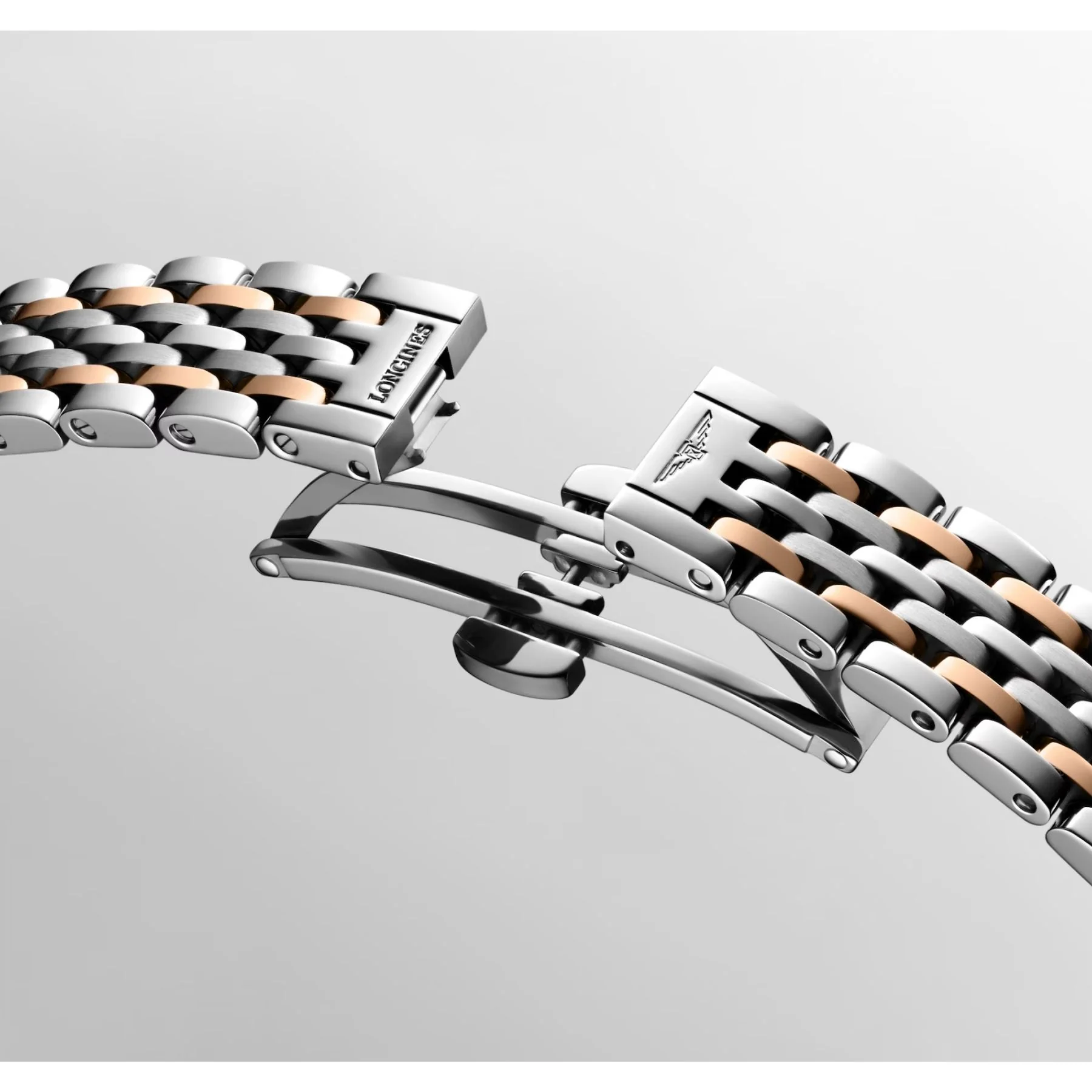 Longines Elegant Collection, ruusukulta ja timantit, rannekello L43095817 - Image 6