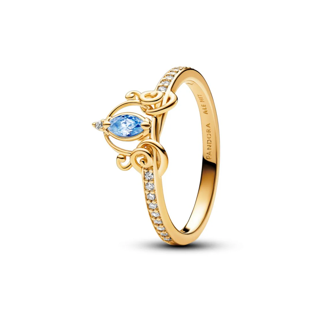 Pandora Disney Cinderella's Carriage sormus, keltakullattu, 163059C01