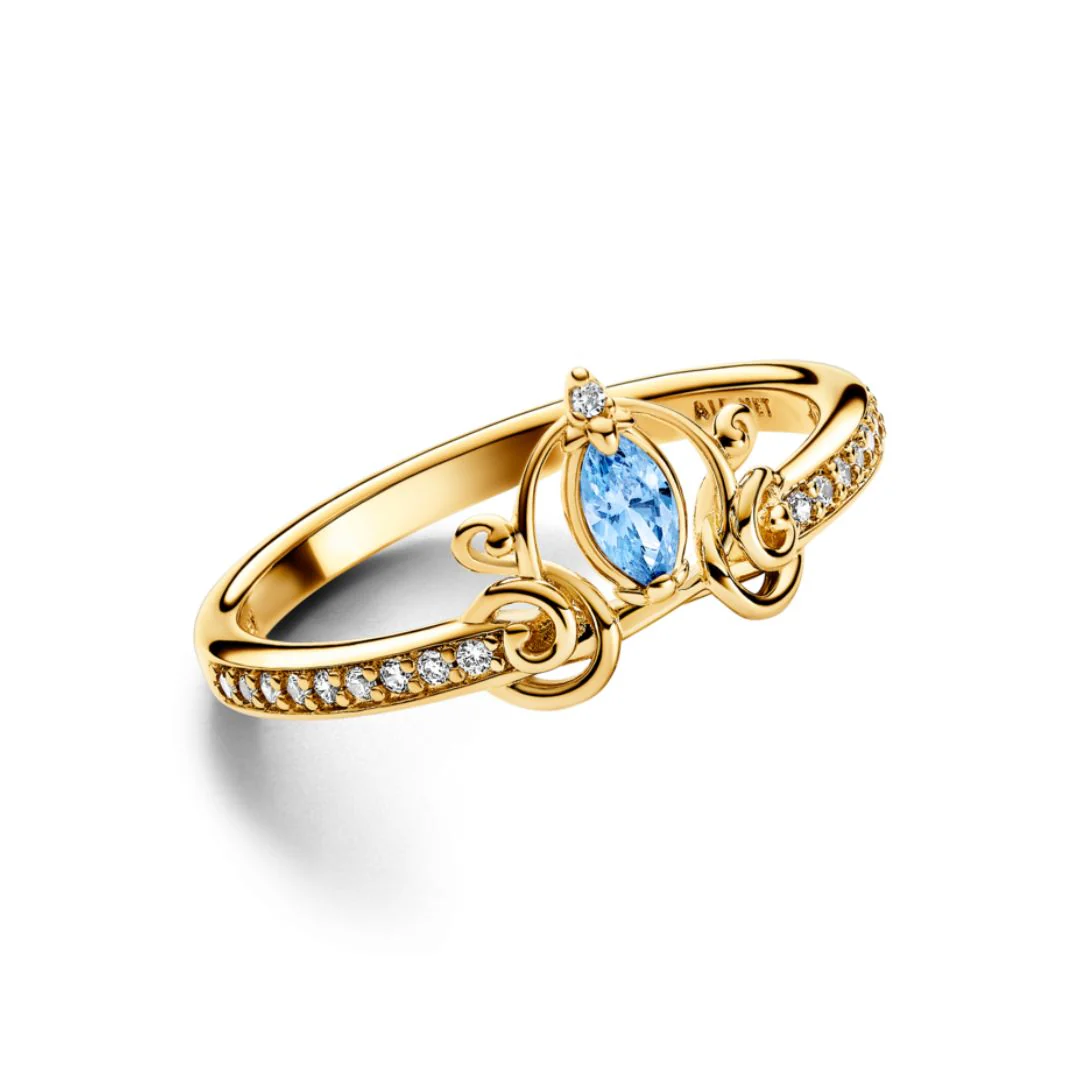 Pandora Disney Cinderella's Carriage sormus, keltakullattu, 163059C01 - Image 4