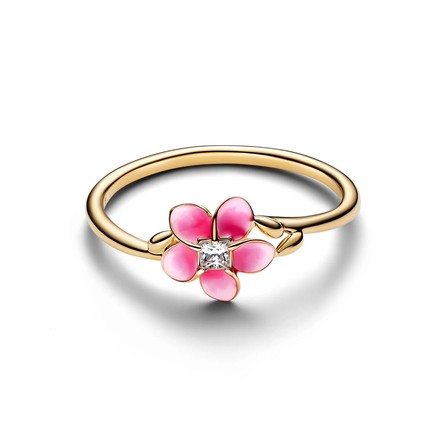 Pandora Disney Moana Flower sormus, keltakullattu, 163844C01 - Image 2