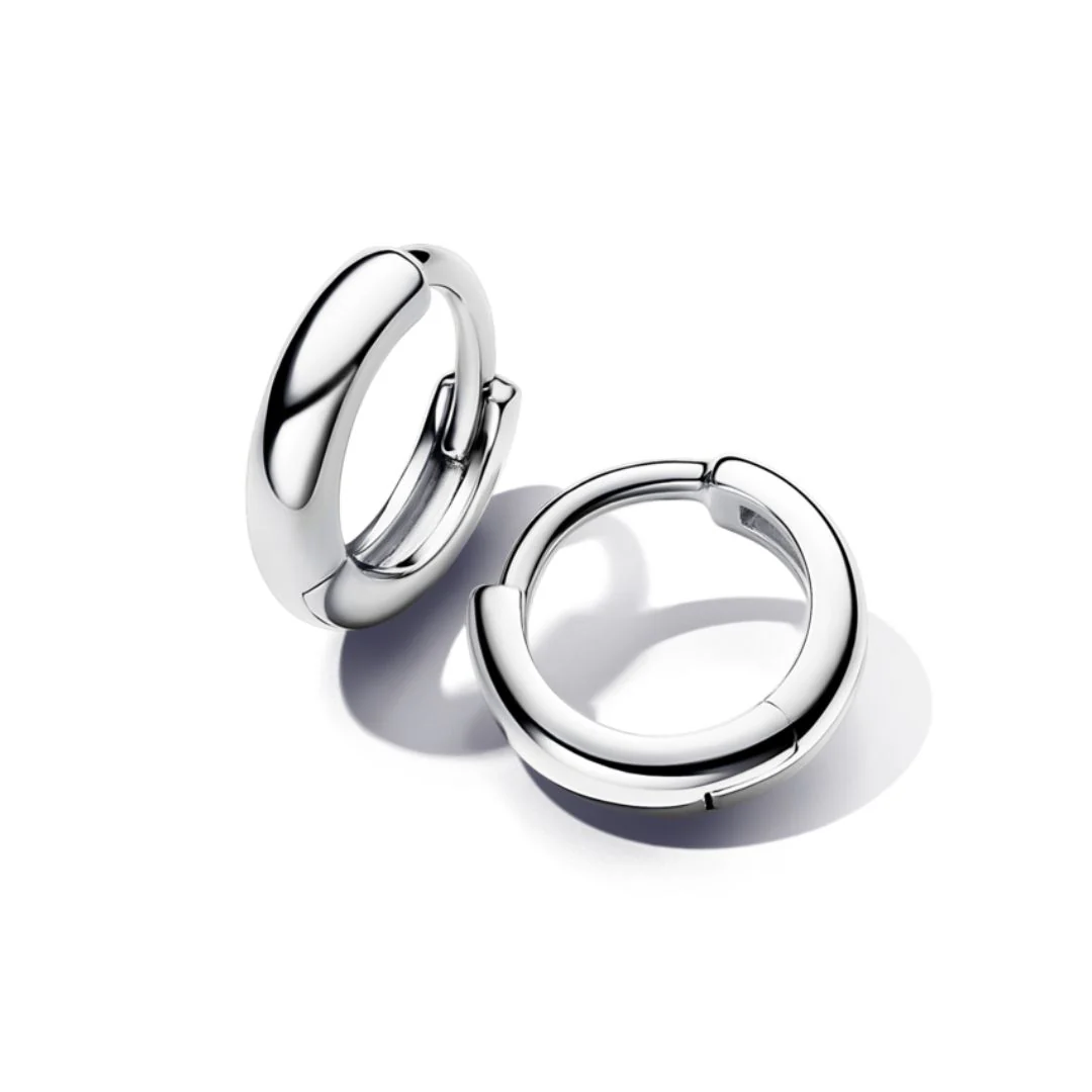 Pandora Essence Round Huggie rengaskorvakorut, hopea, 293286C00