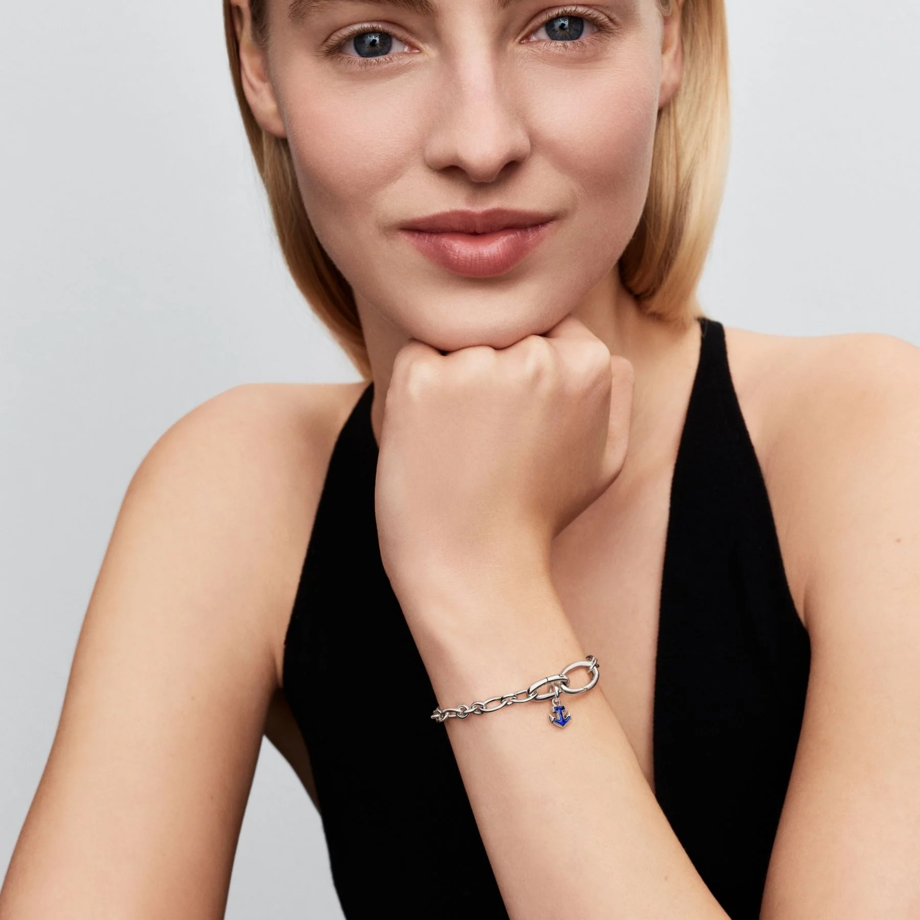 Pandora ME Blue Anchor Mini Dangle hela, hopeaa, 794610C01 - Image 4
