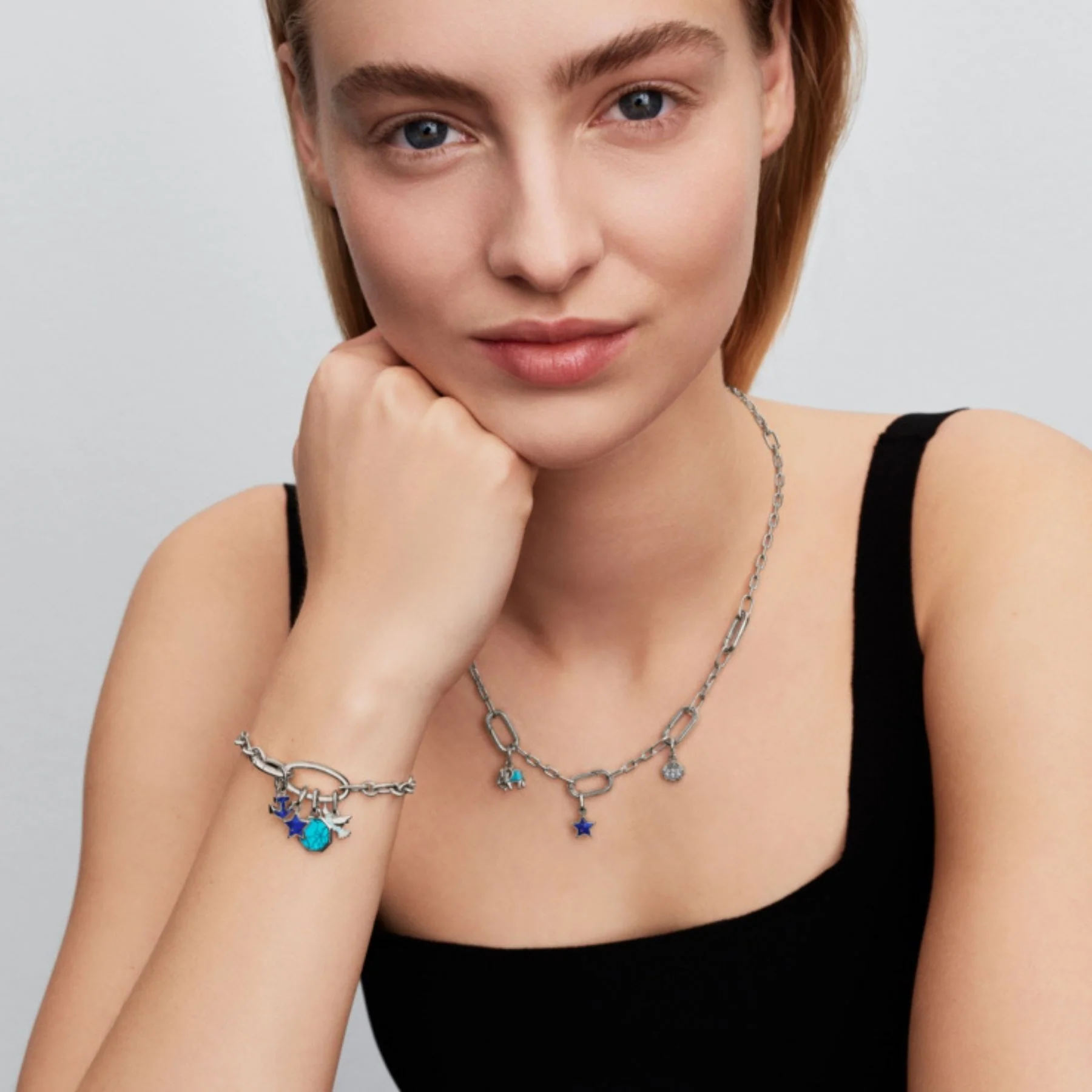 Pandora ME Blue Star Mini hela, hopeaa, 794613C01 - Image 4