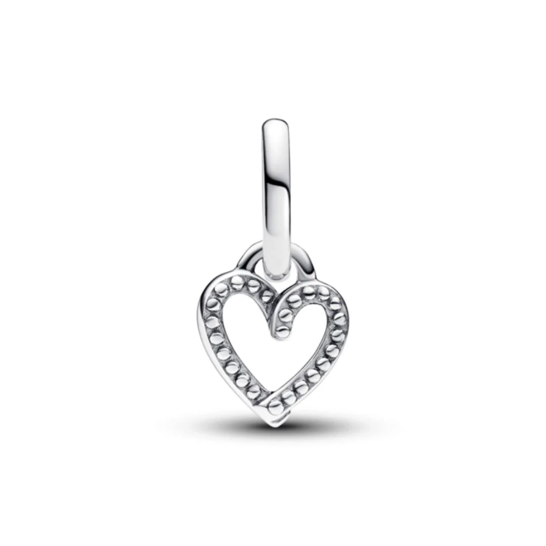 Pandora ME Freehand Heart Mini hela, hopea, 793048C00 - Image 2