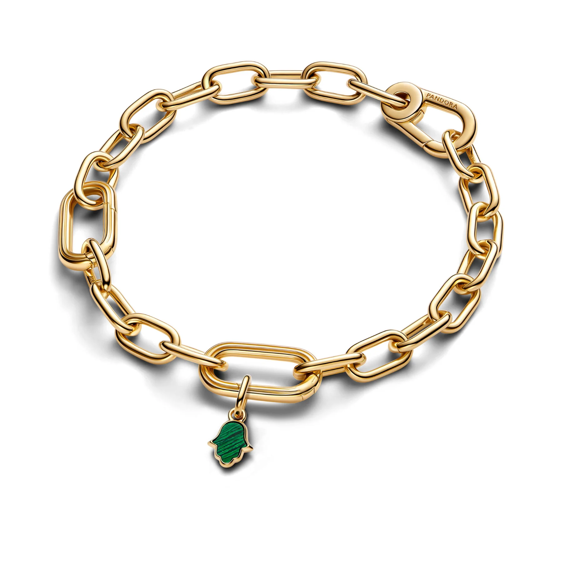 Pandora ME Green Hamsa Hand Mini hela, keltakullattu, 764612C01 - Image 3