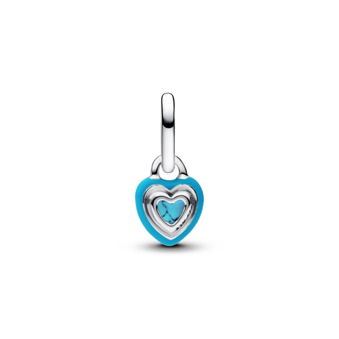 Pandora ME Turquoise-colored Heart Mini hela, hopea, 793827C01 - Image 2