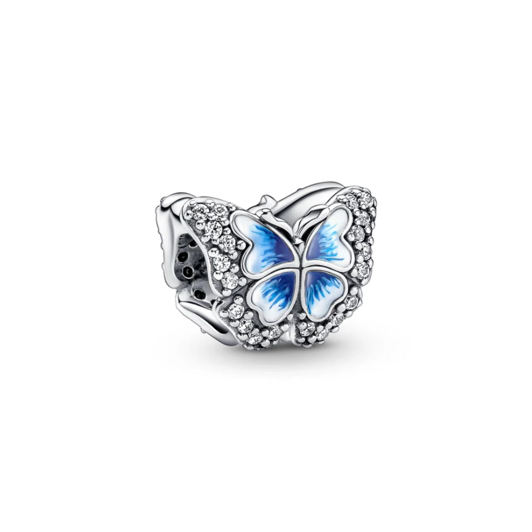 Pandora Moments Blue Butterfly Sparkling hela, hopea, 790761C01