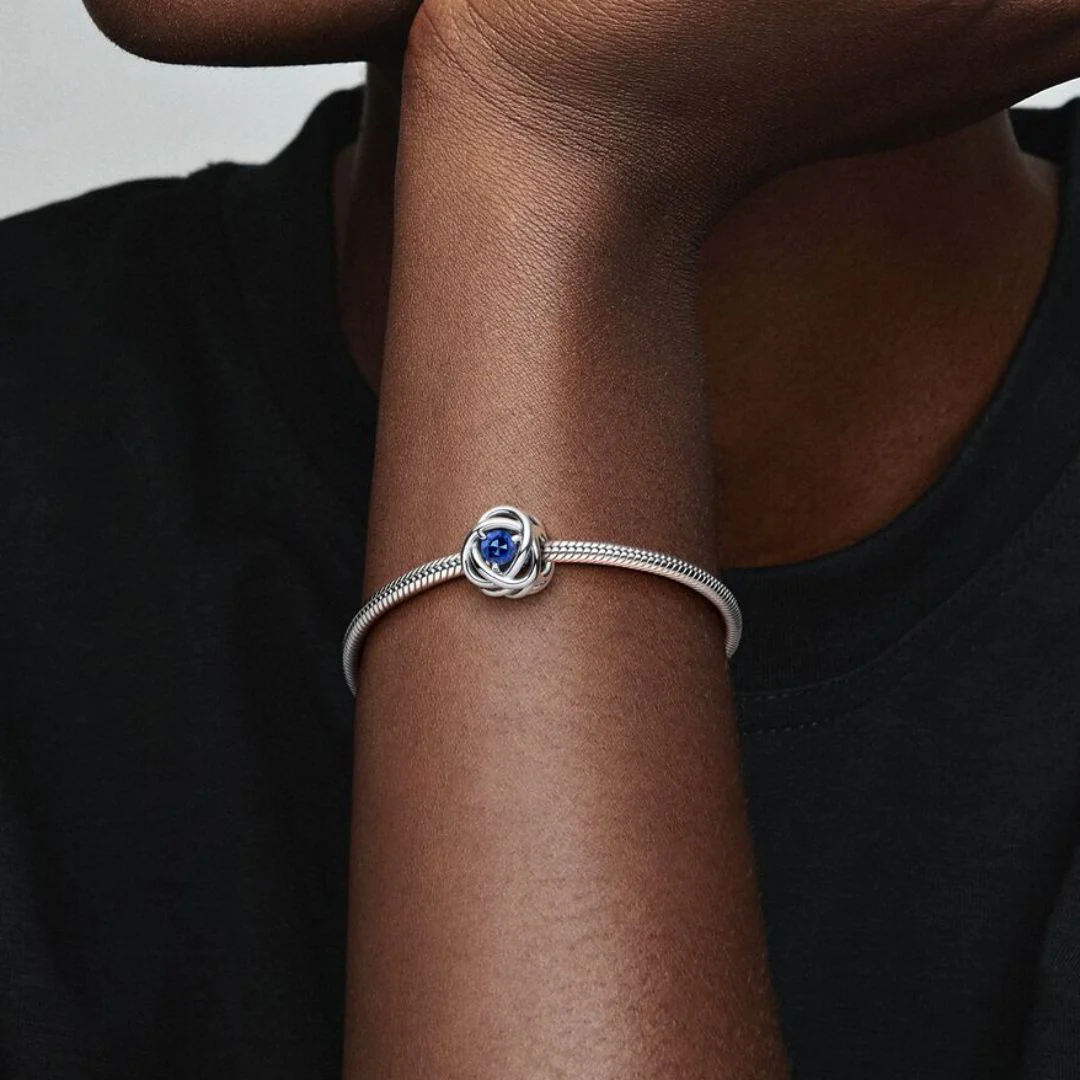Pandora Moments Blue Eternity Circle hela, hopea, 790065C07 - Image 3