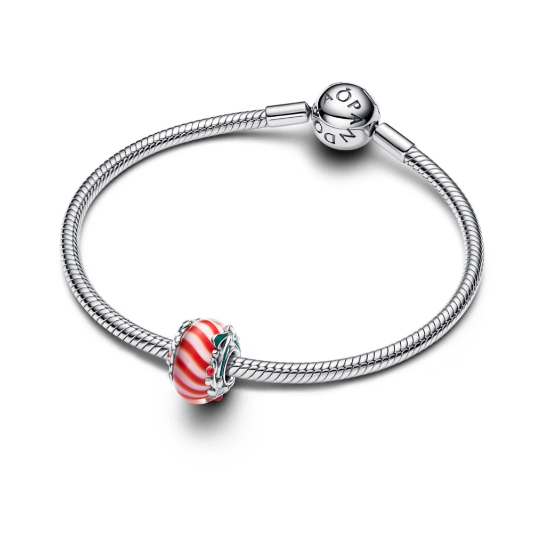 Pandora Moments Candy Murano Glass hela, hopea, 794252C01 - Image 3