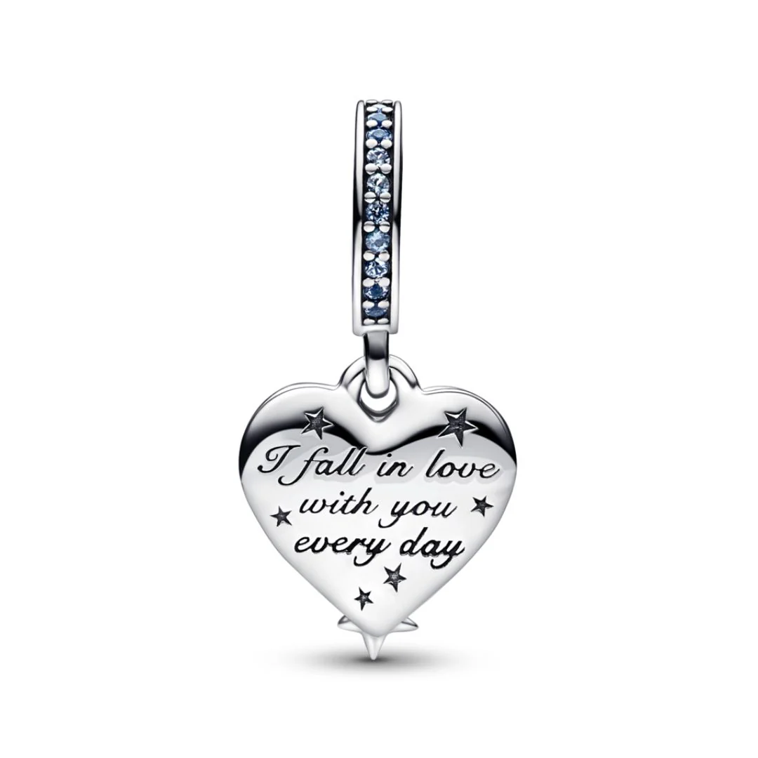 Pandora Moments Celestial Shooting Star Heart hela, hopea, 792356C01 - Image 2