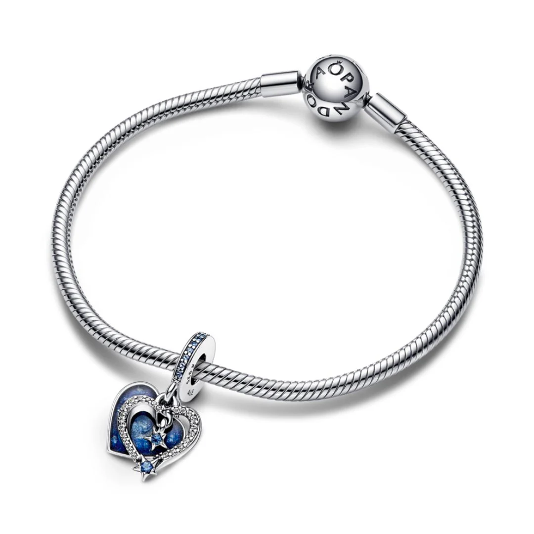 Pandora Moments Celestial Shooting Star Heart hela, hopea, 792356C01 - Image 3