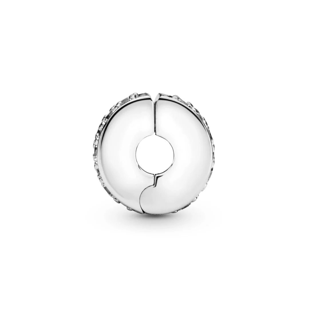 Pandora Moments Clear Pavé lukkopala, hopea, 791817CZ - Image 2