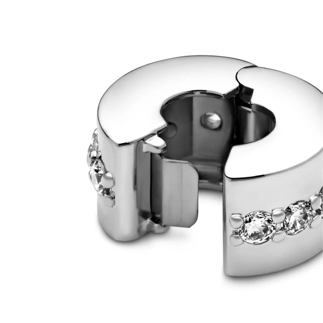 Pandora Moments Clear Sparkling lukkopala, hopea, 791972CZ - Image 4