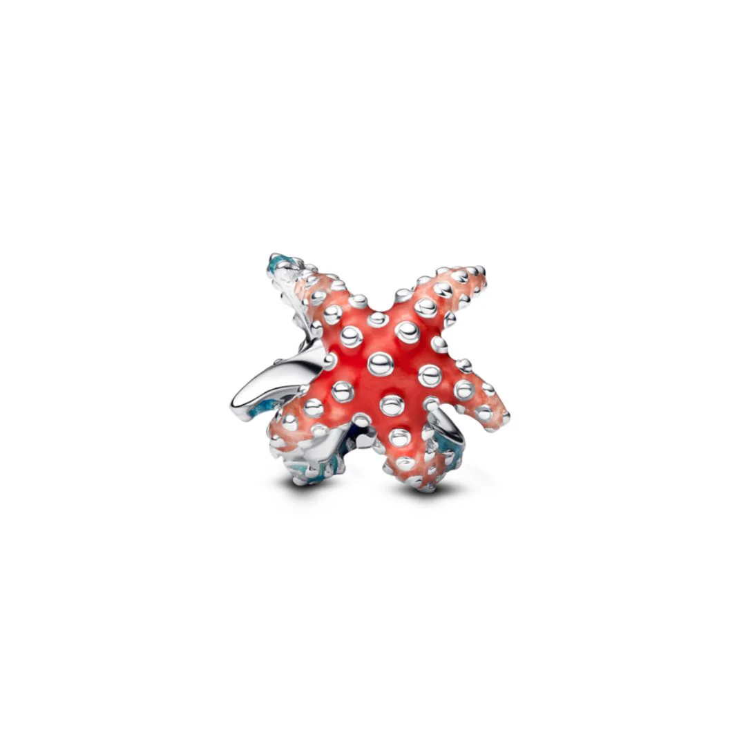 Pandora Moments Colourful Starfish Mini hela, hopea, 793817C01 - Image 2