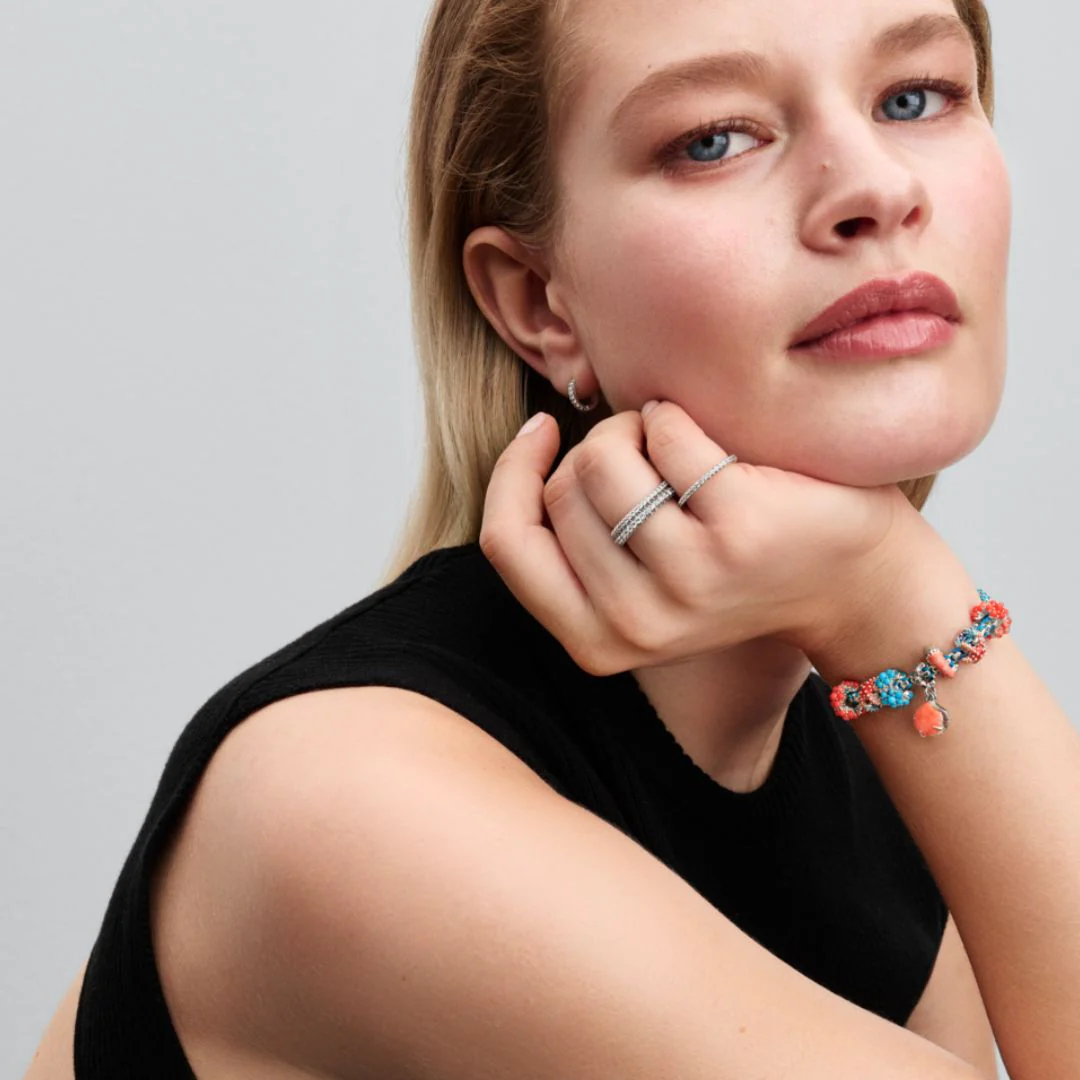 Pandora Moments Colourful Starfish Mini hela, hopea, 793817C01 - Image 4