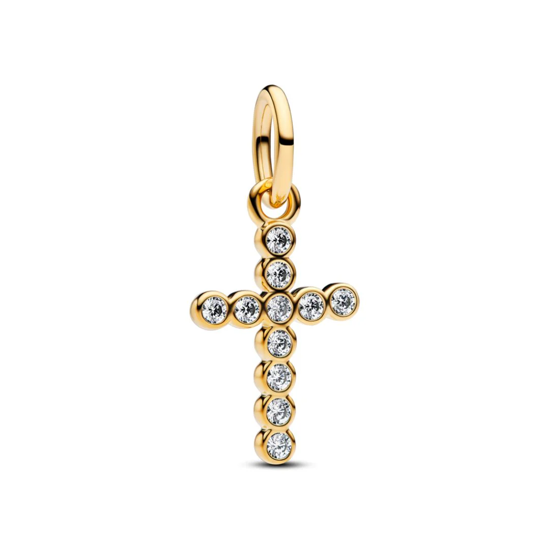 Pandora Moments Cross hela, keltakullattu, 764063C01
