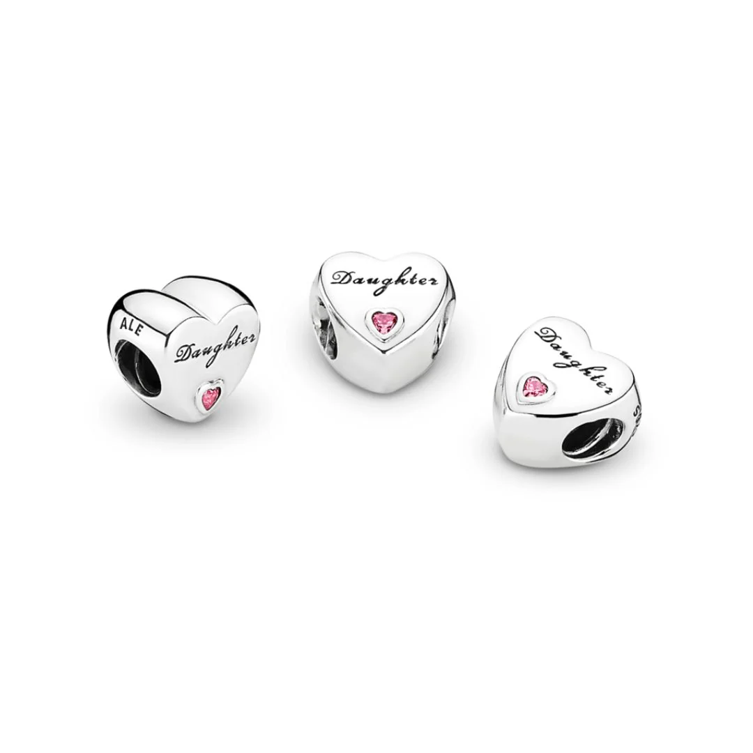 Pandora Moments Daughter Love hela, hopea, 791726PCZ - Image 3