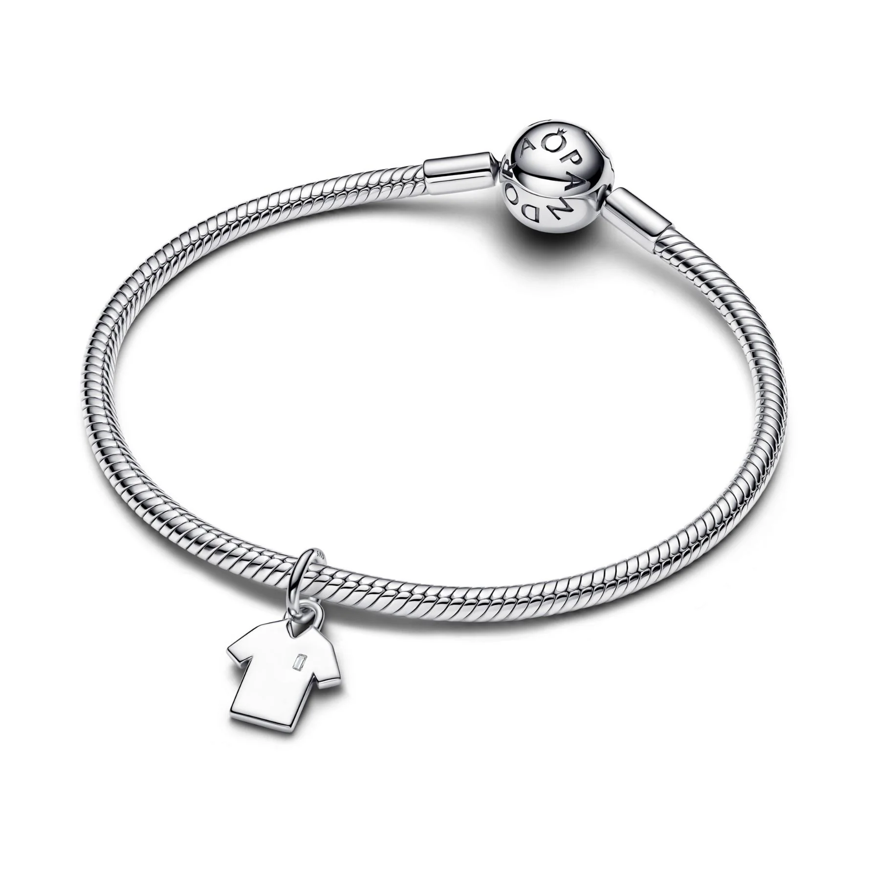 Pandora Moments Engravable Soccer Shirt hela, hopeaa, 794708C01 - Image 3