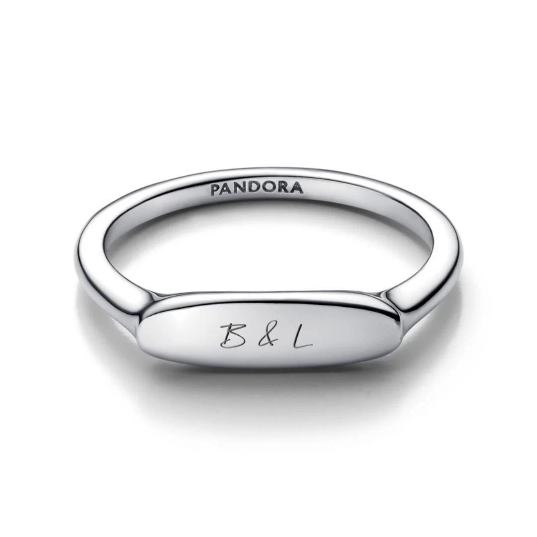 Pandora Moments Engravable sormus, hopea, 193986C00 - Image 3