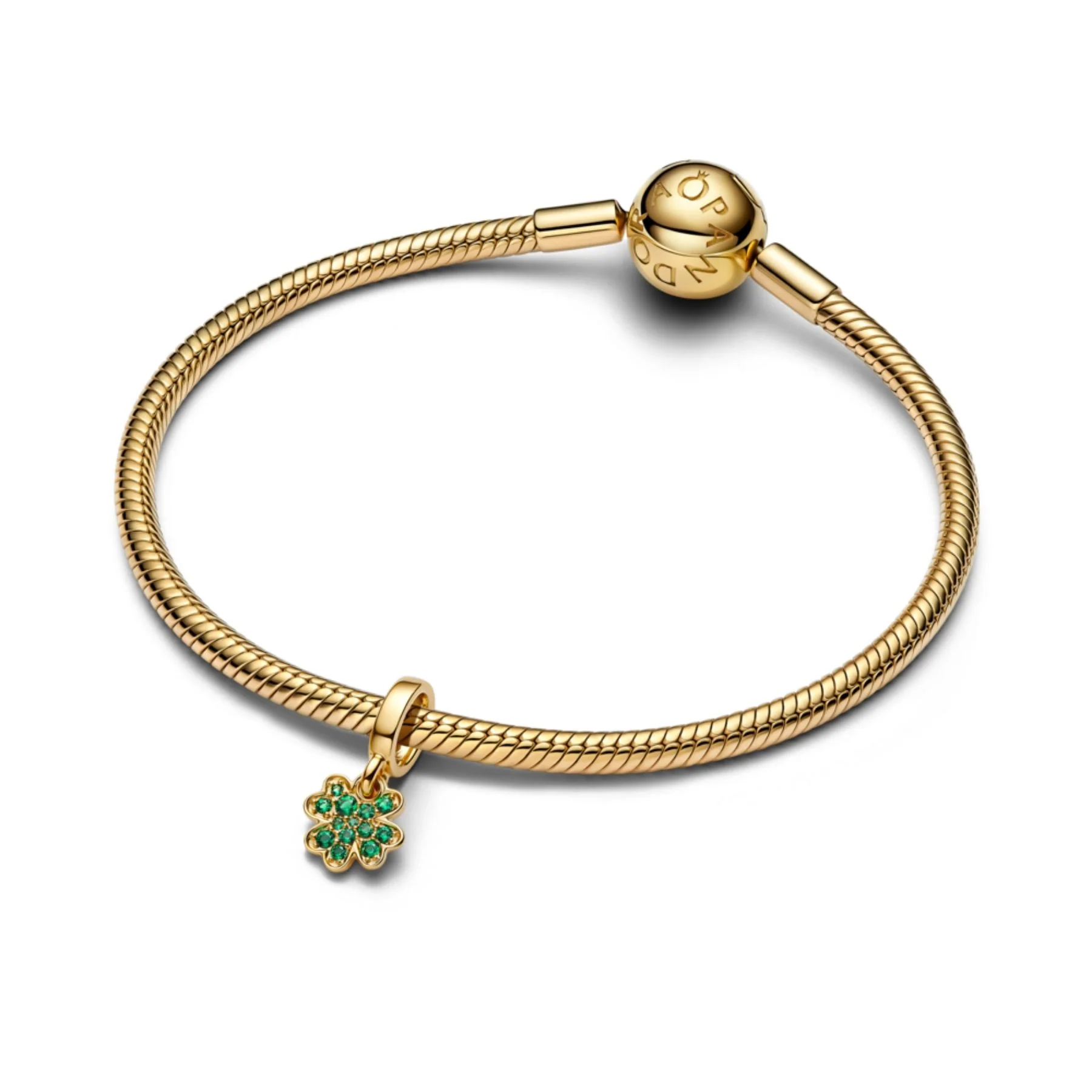 Pandora Moments Four Leaf Clover hela, keltakullattu, 762751C01 - Image 3