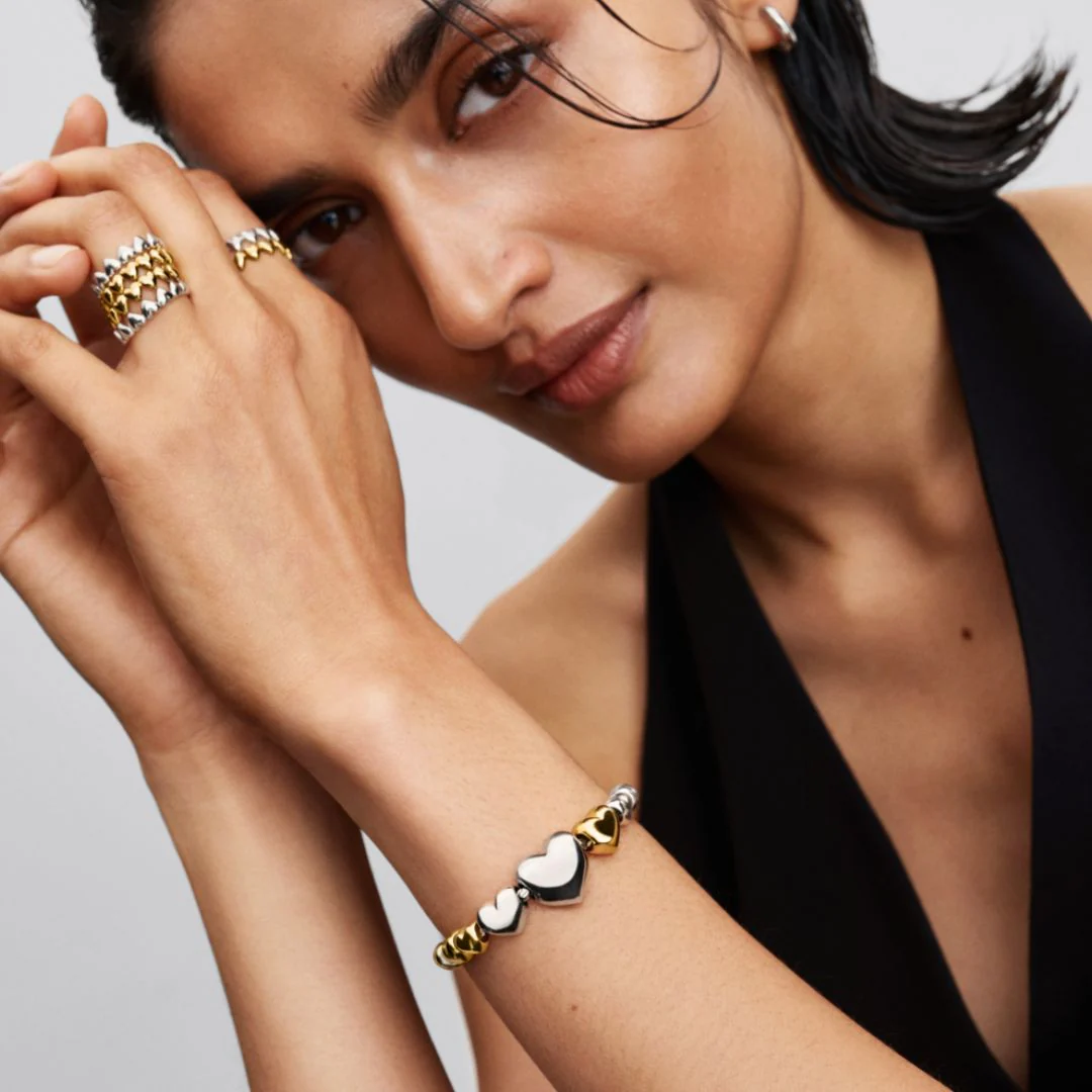 Pandora Moments Heart mini hela, hopea, 793998C00 - Image 4