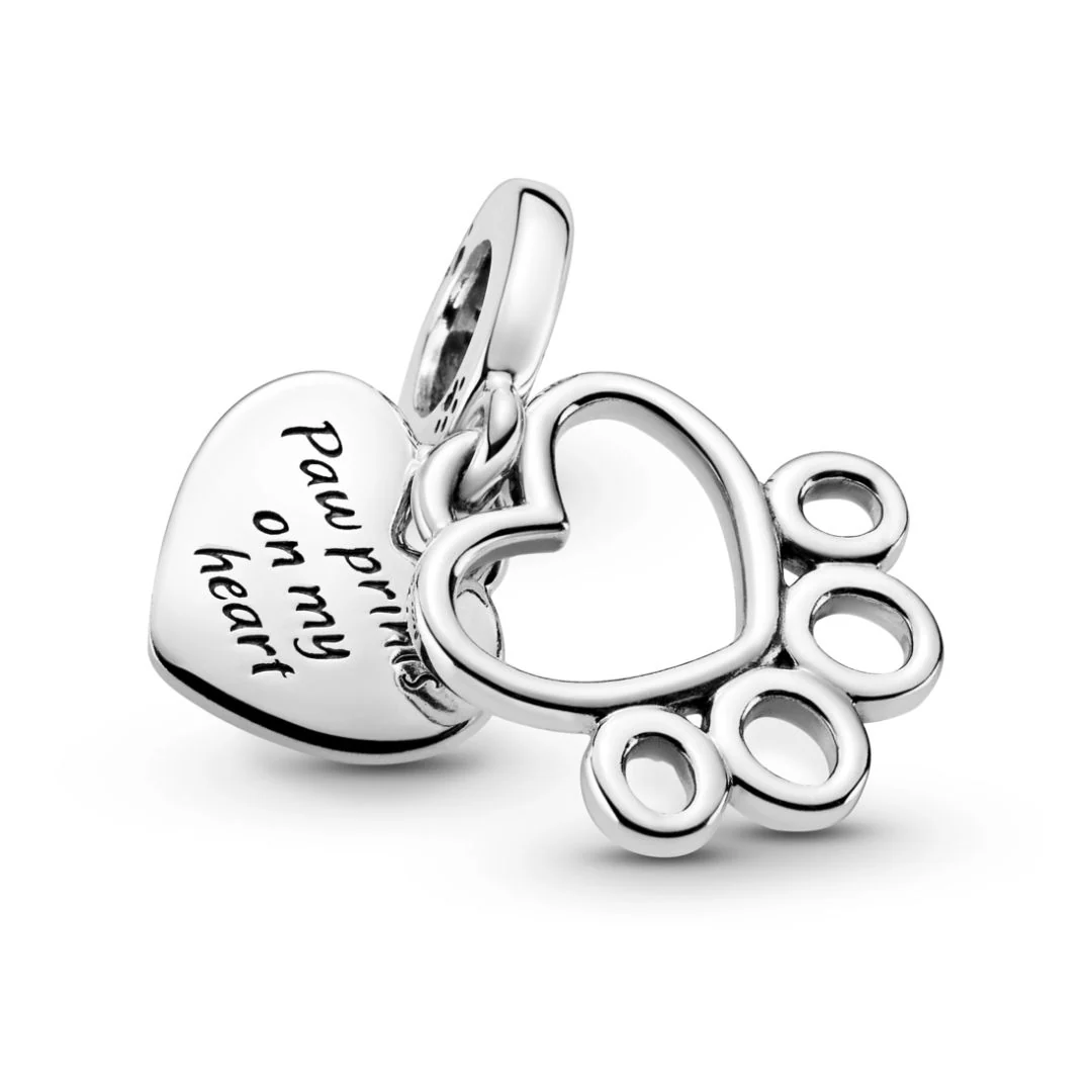 Pandora Moments Hearts & Paw Print hela, hopea, 799360C00 - Image 2