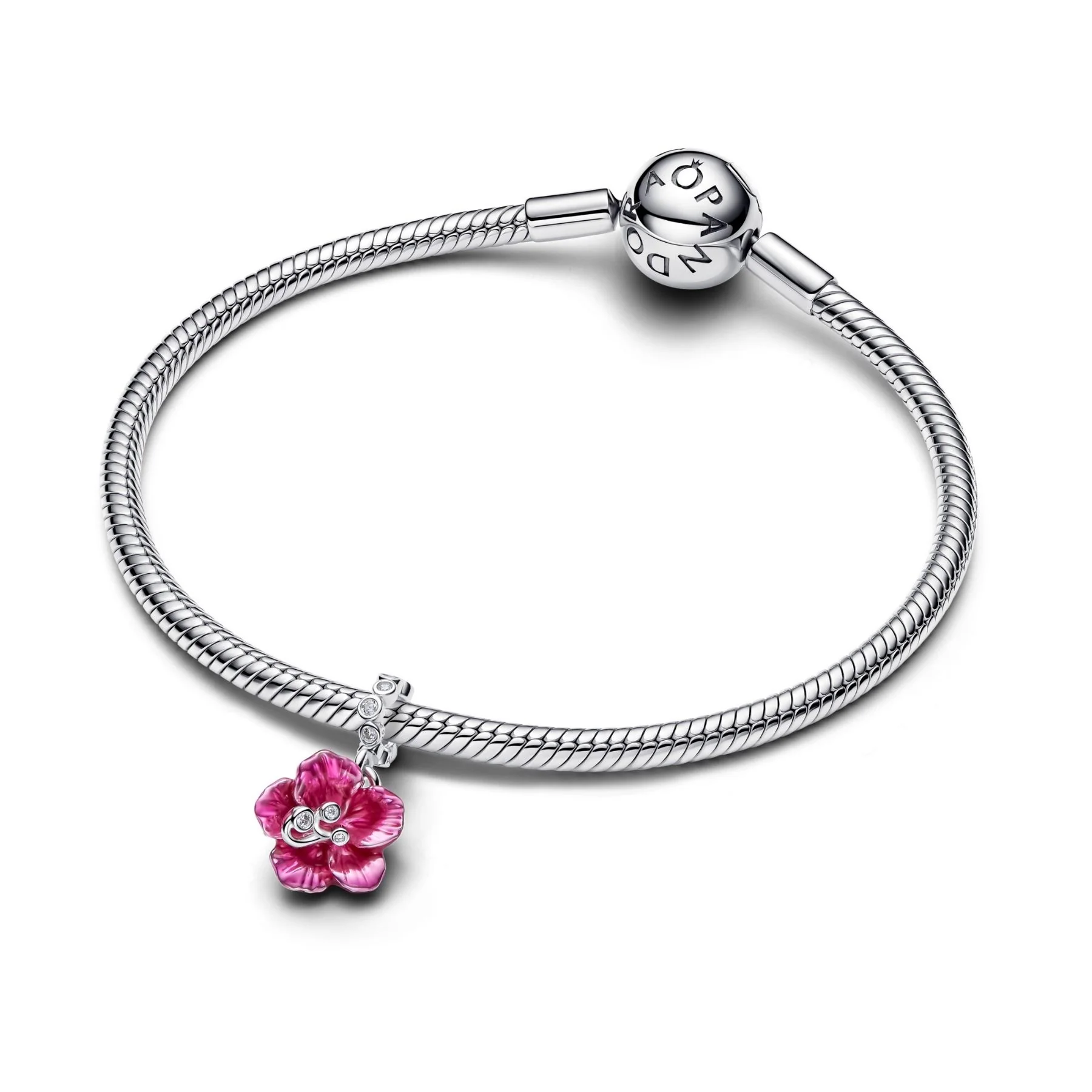 Pandora Moments Hibiscus hela, hopeaa, 794698C01 - Image 3