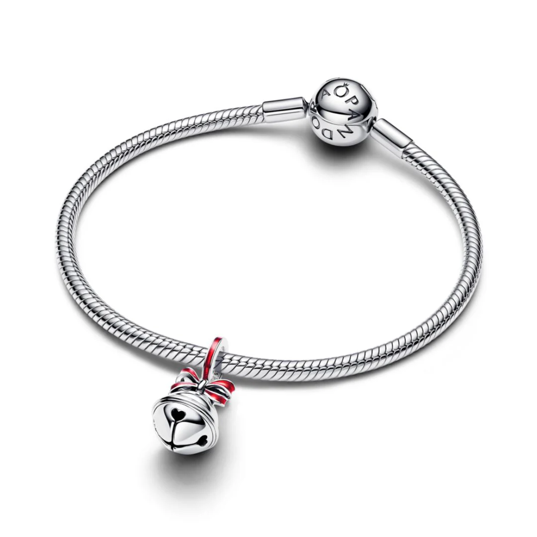 Pandora Moments Holiday Bell hela, hopea, 794246C01 - Image 3