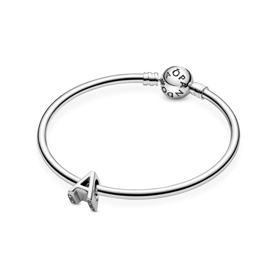 Pandora Moments Letter kirjainhelat A-Z, hopeaa - Image 6