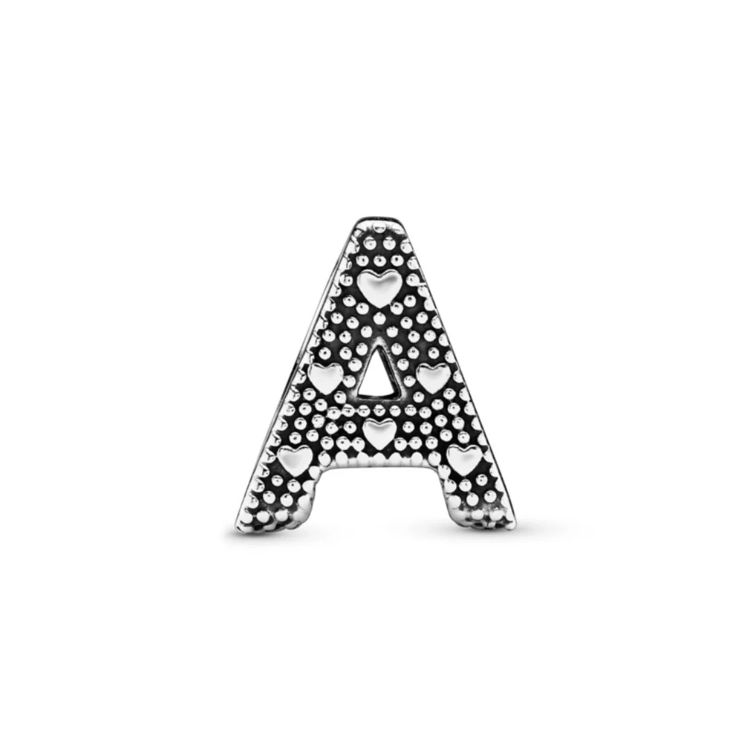 Pandora Moments Letter kirjainhelat A-Z, hopeaa - Image 7