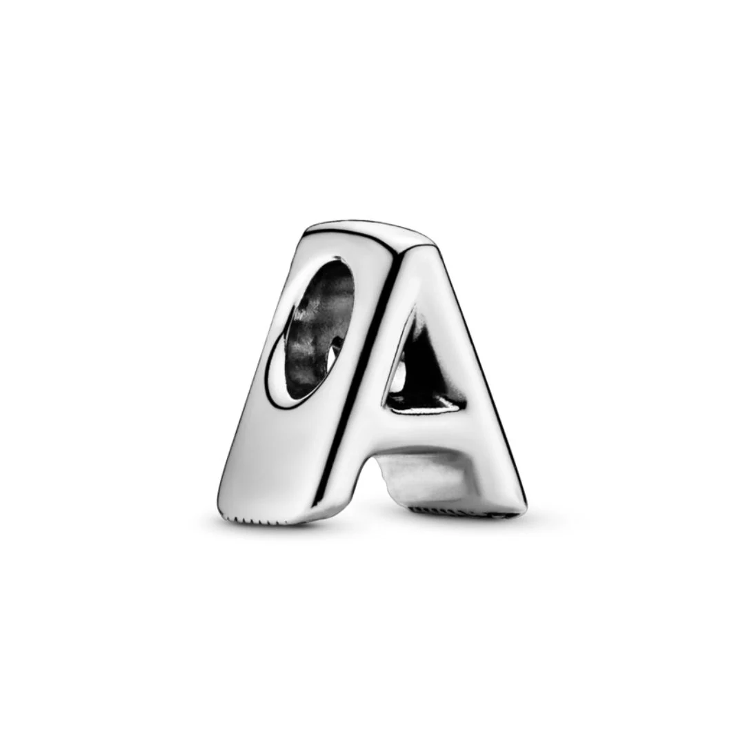 Pandora Moments Letter kirjainhelat A-Z, hopeaa - Image 9