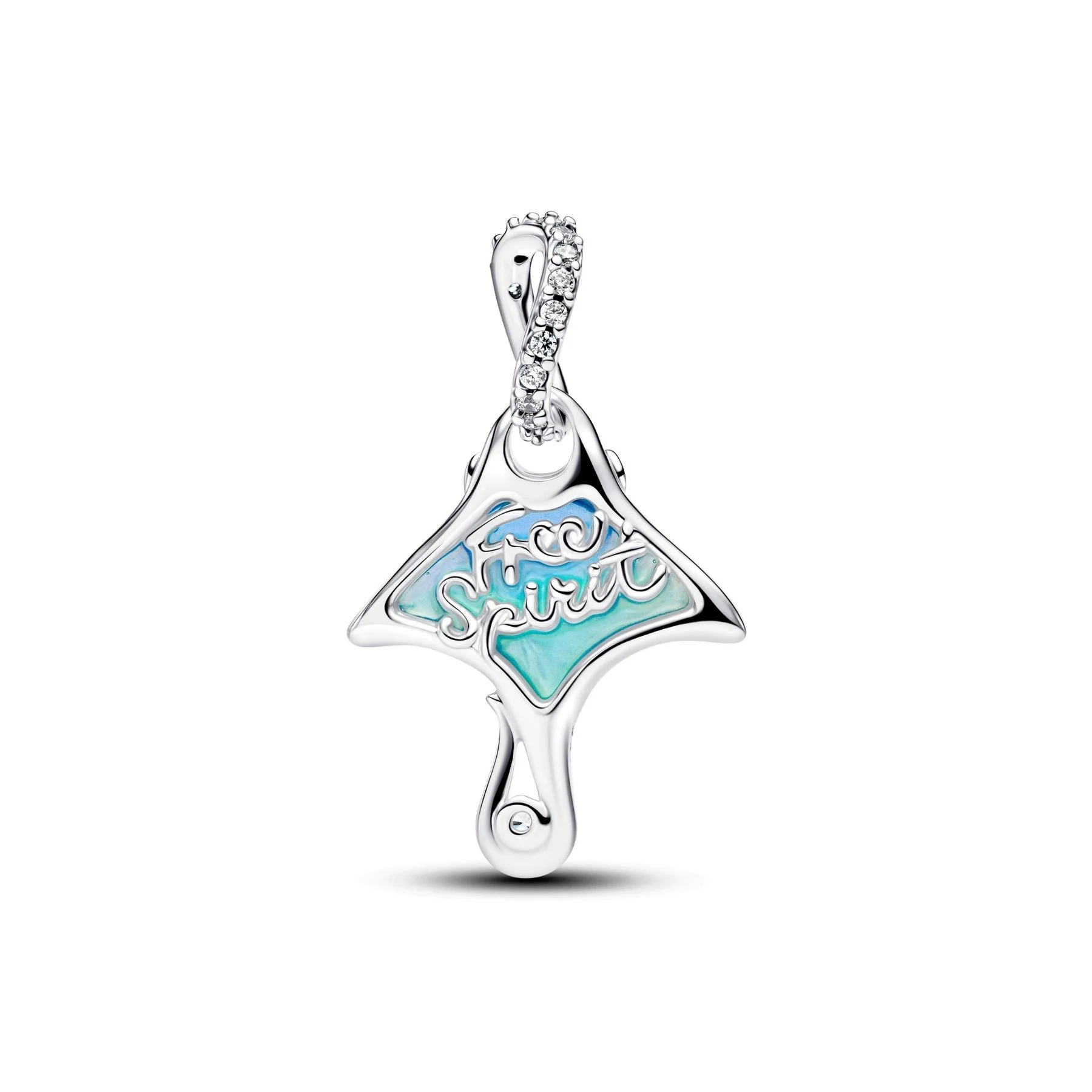 Pandora Moments Manta Ray hela, hopeaa, 794685C01 - Image 2