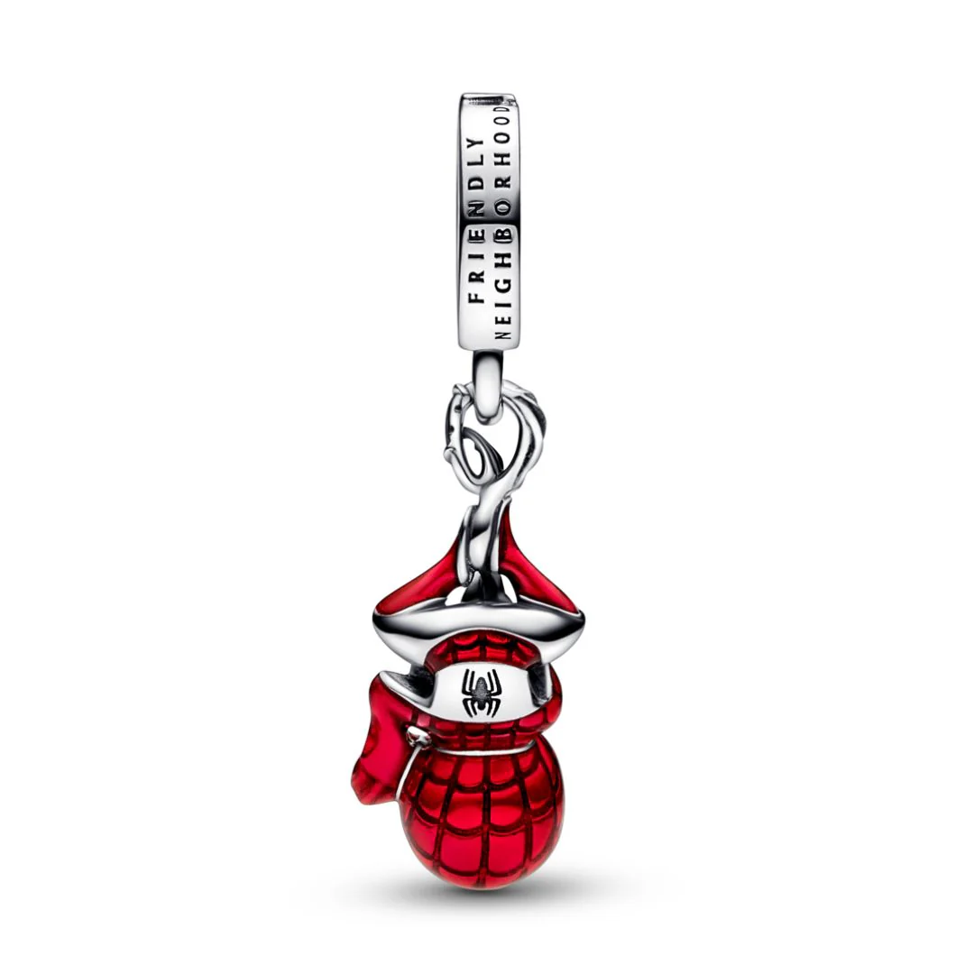 Pandora Moments Marvel Hanging Spider-Man hela, hopea, 792323C01 - Image 2