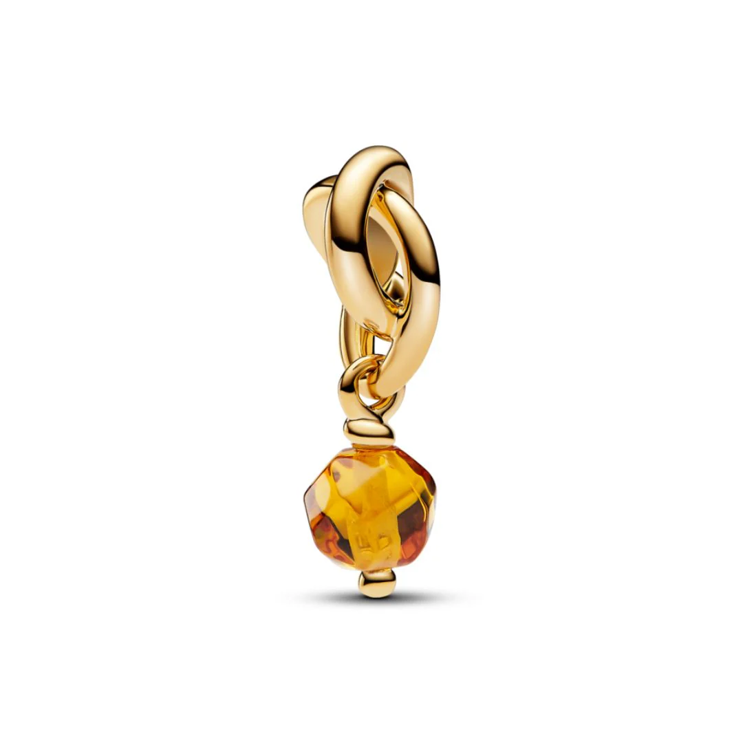 Pandora Moments November Honey Eternity Circle hela, keltakullattu, 763462C11