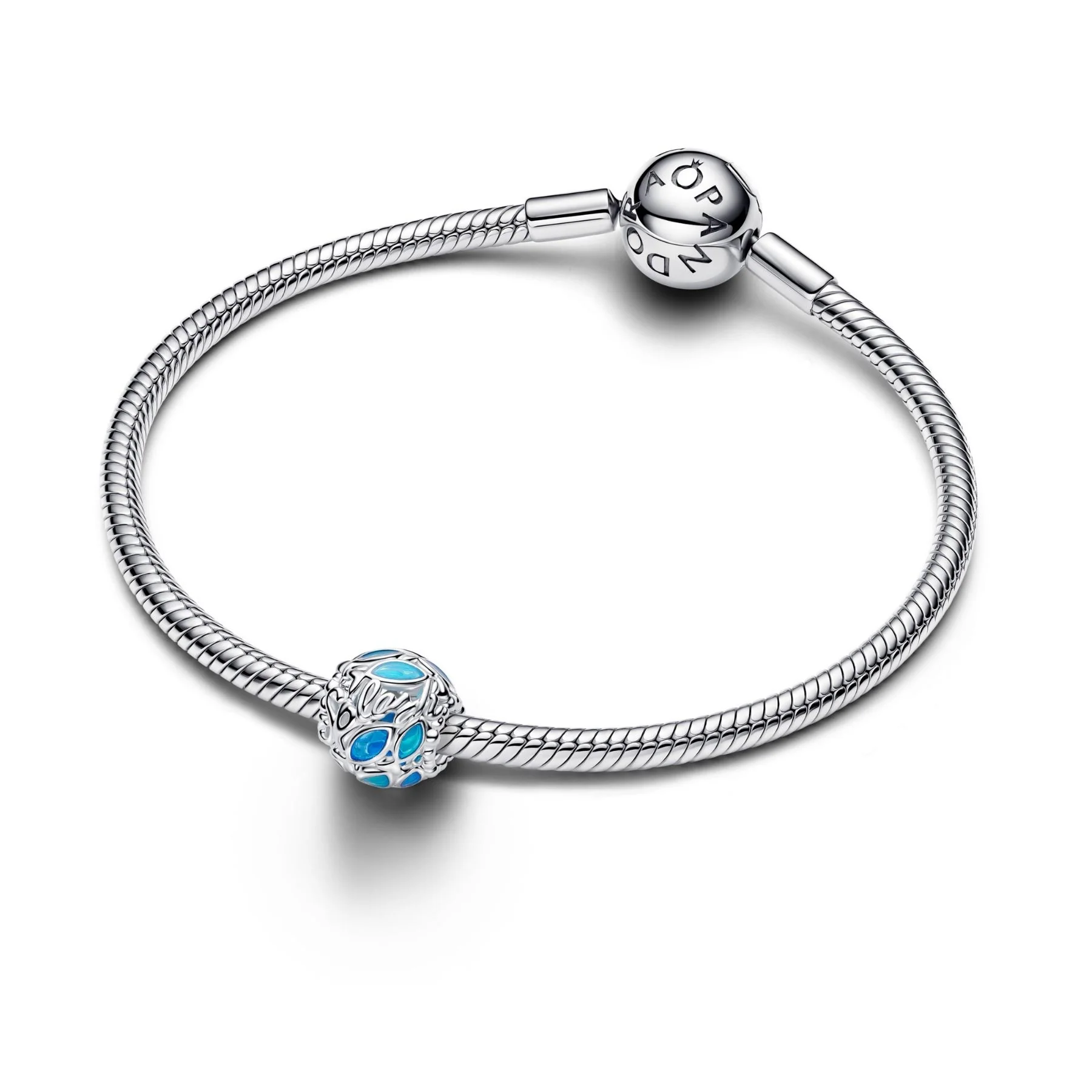 Pandora Moments Openwork Swimming Fish hela, hopeaa, 794699C01 - Image 3