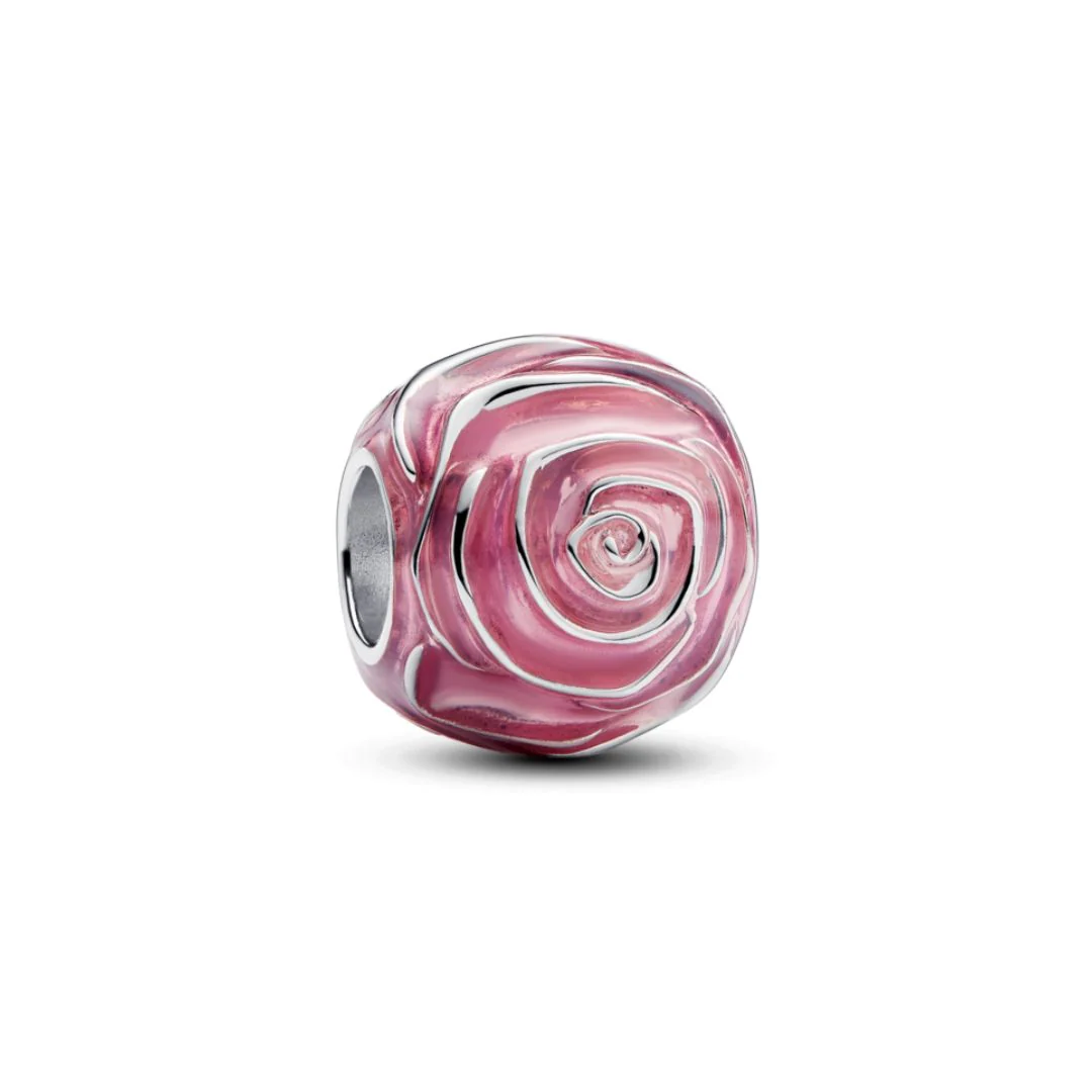 Pandora Moments Pink Rose in Bloom hela, hopea, 793212C01