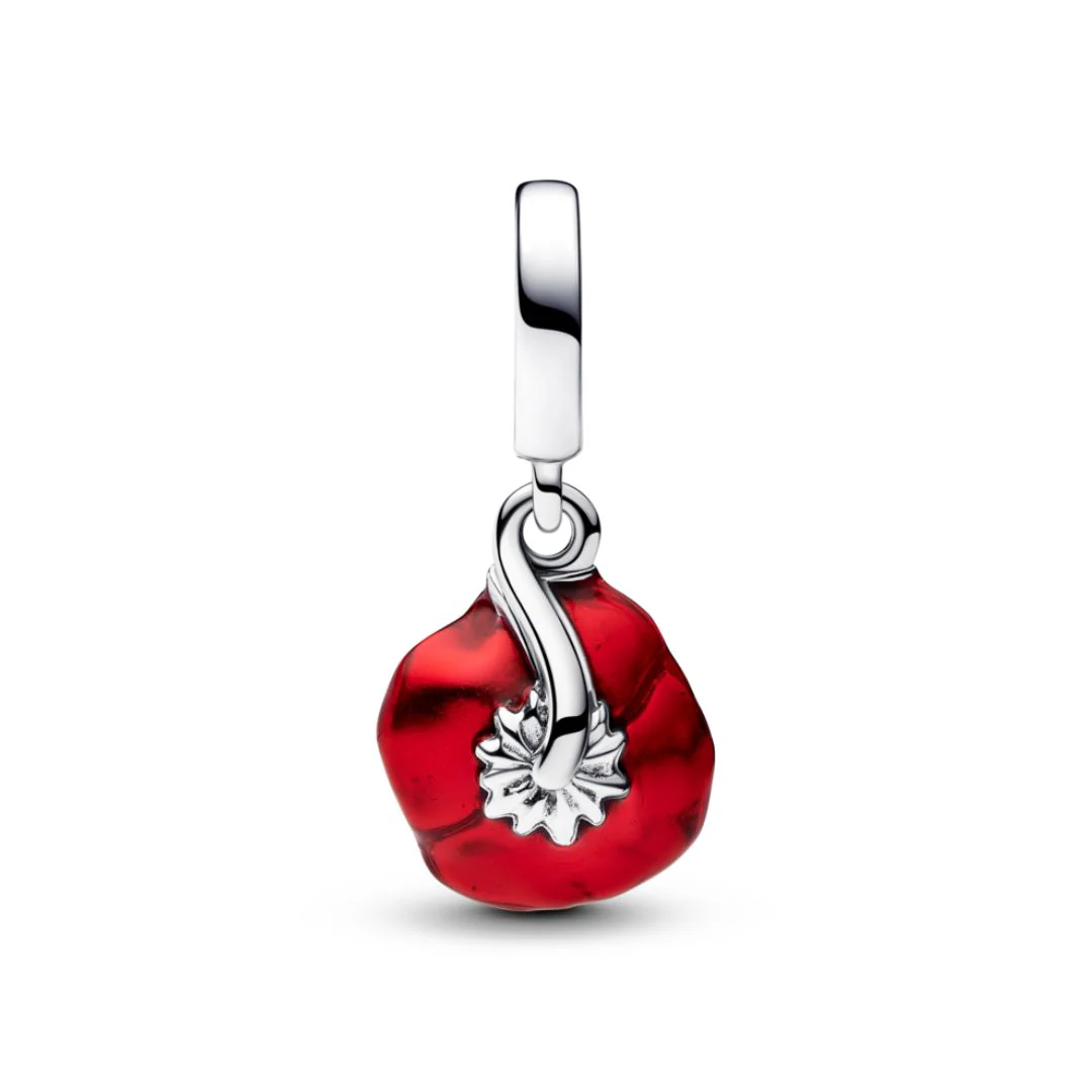 Pandora Moments Red Flower hela, hopea, 793917C01 - Image 2