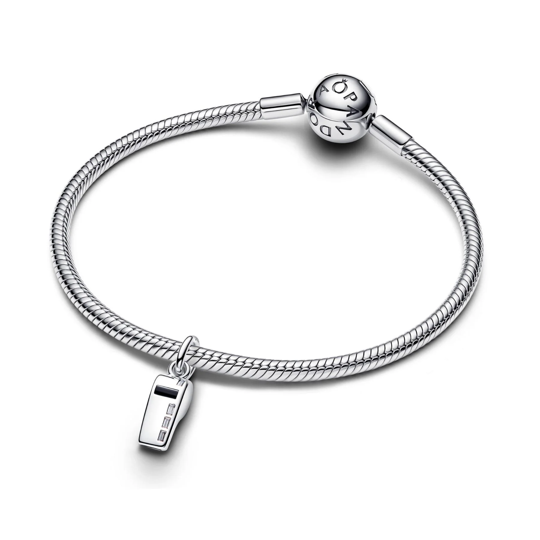 Pandora Moments Referee Whistle hela, hopeaa, 794713C01 - Image 3
