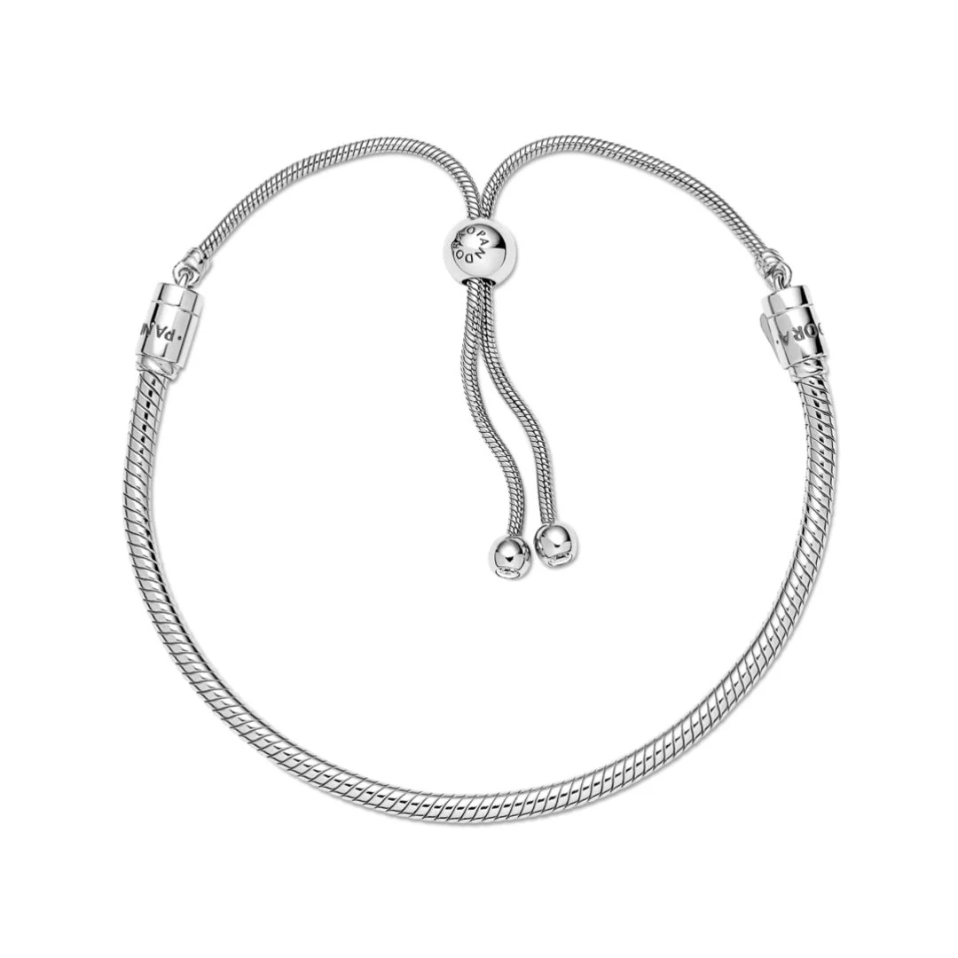 Pandora Moments Snake Chain Slider rannekoru, hopea, 599652C01-2 - Image 2