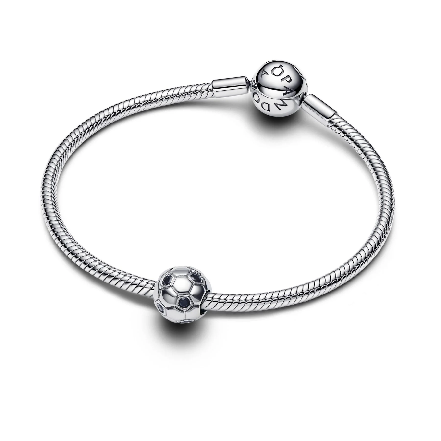 Pandora Moments Soccer Ball hela, hopeaa, 794710C01 - Image 3