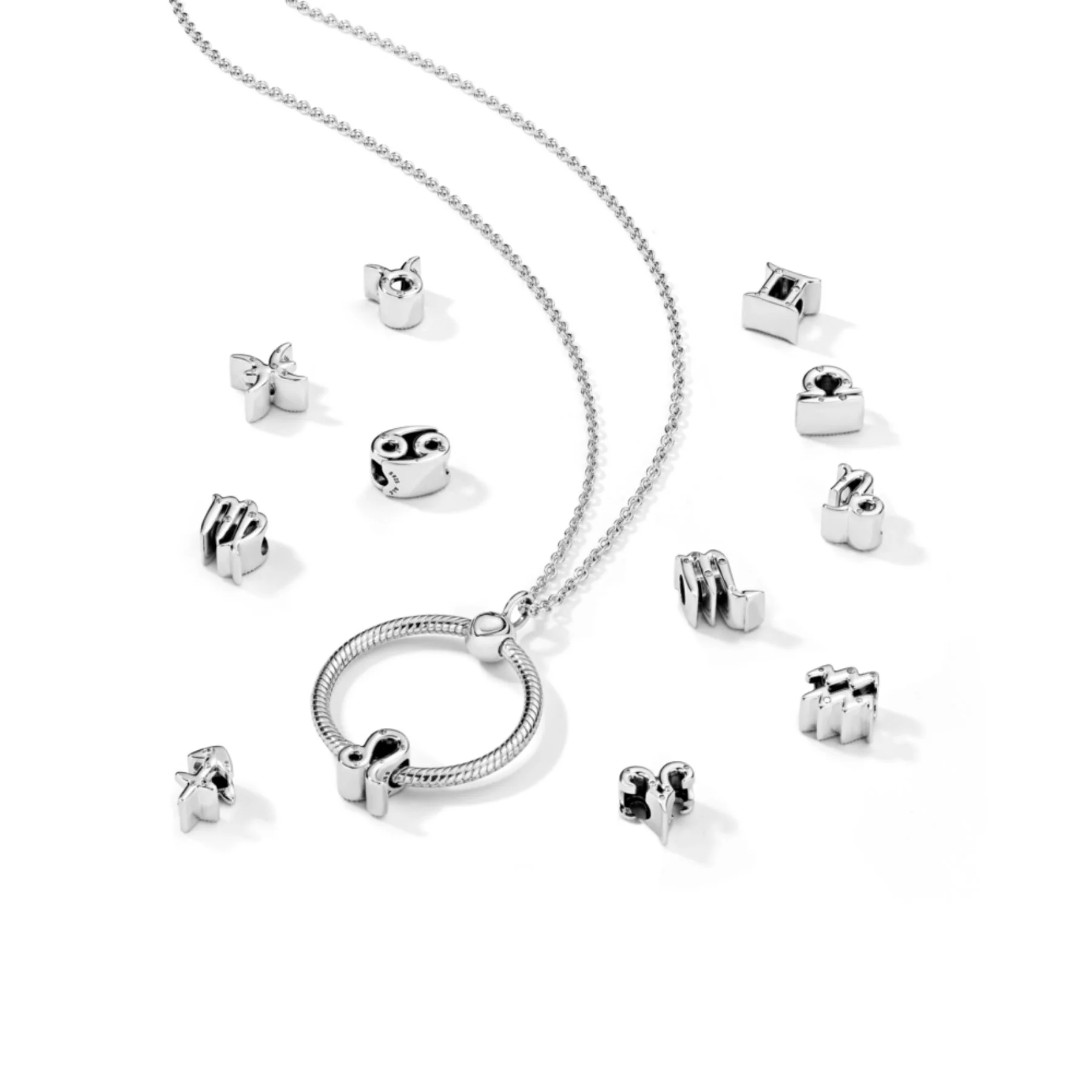 Pandora Moments Sparkling Zodiac horoskooppihela, hopea - Image 15