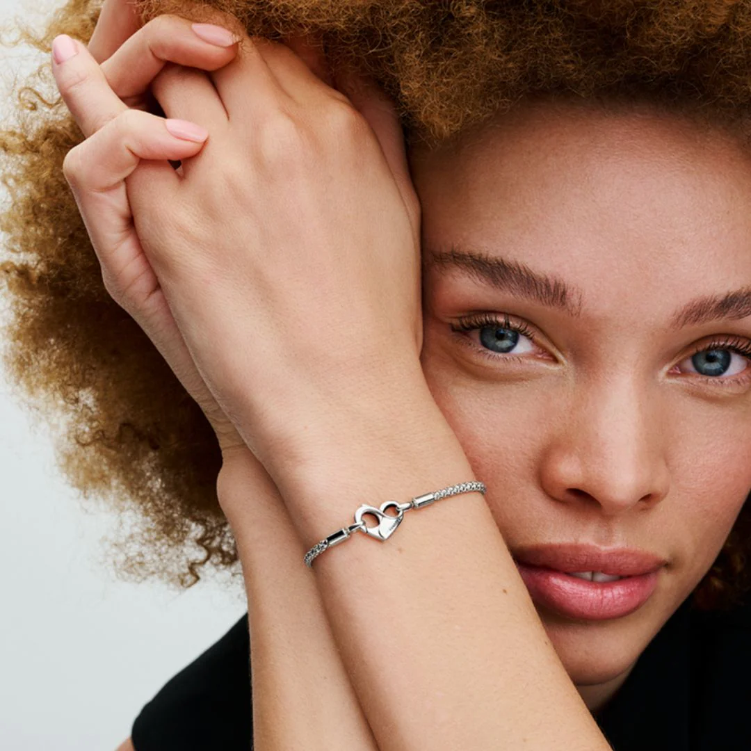 Pandora Moments Studded Chain rannekoru, hopea, 592453C00 - Image 2