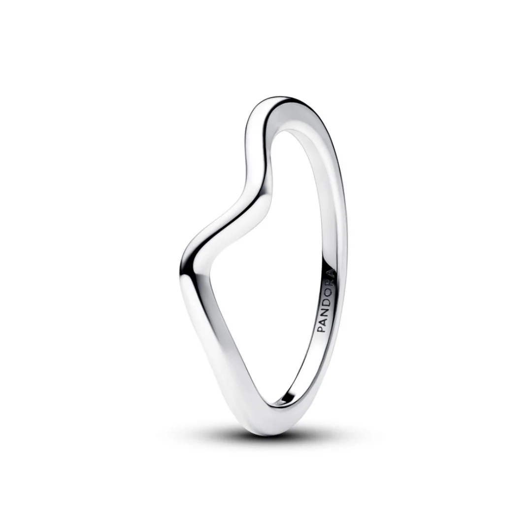 Pandora Timeless Polished Wave sormus, hopea, 193095C00 - Image 2