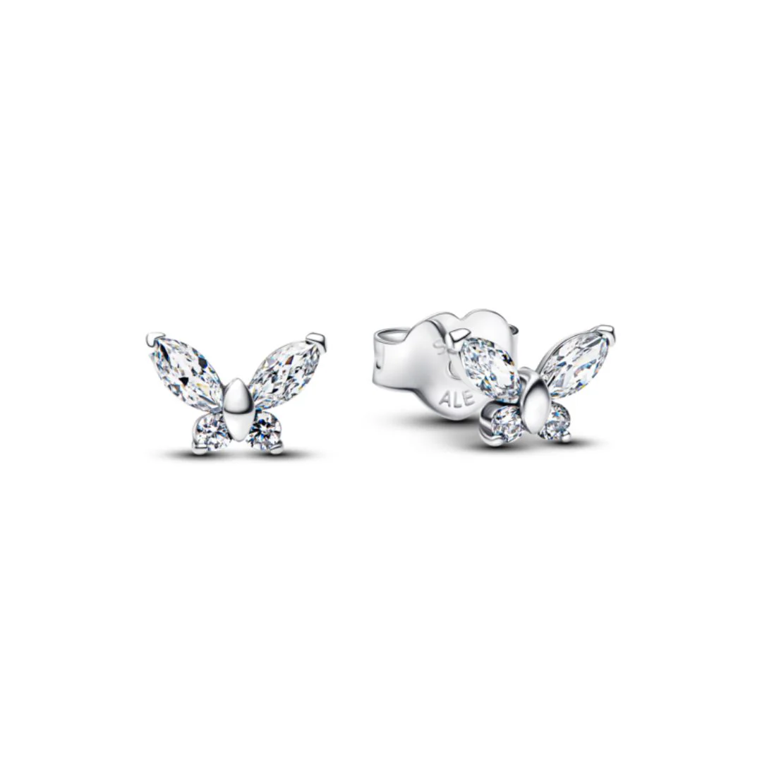 Pandora Timeless Butterfly tappikorvakorut, hopea, 294263C01