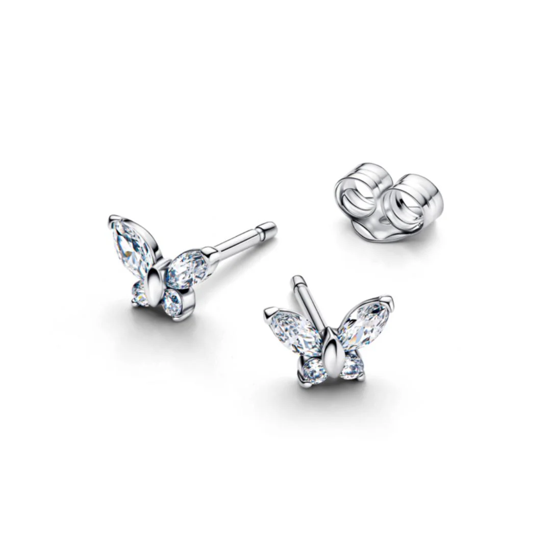 Pandora Timeless Butterfly tappikorvakorut, hopea, 294263C01 - Image 2