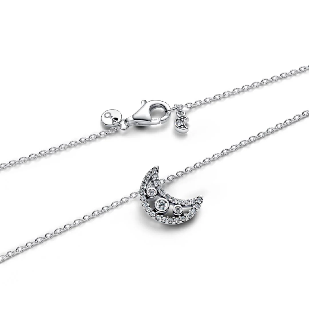 Pandora Timeless Crescent Moon kaulakoru, hopea, 394259C01-50 - Image 2