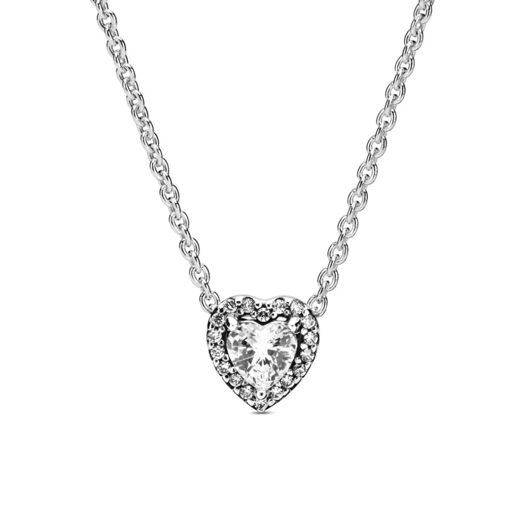 Pandora Timeless Elevated Heart kaulakoru, hopea, 398425C01-45