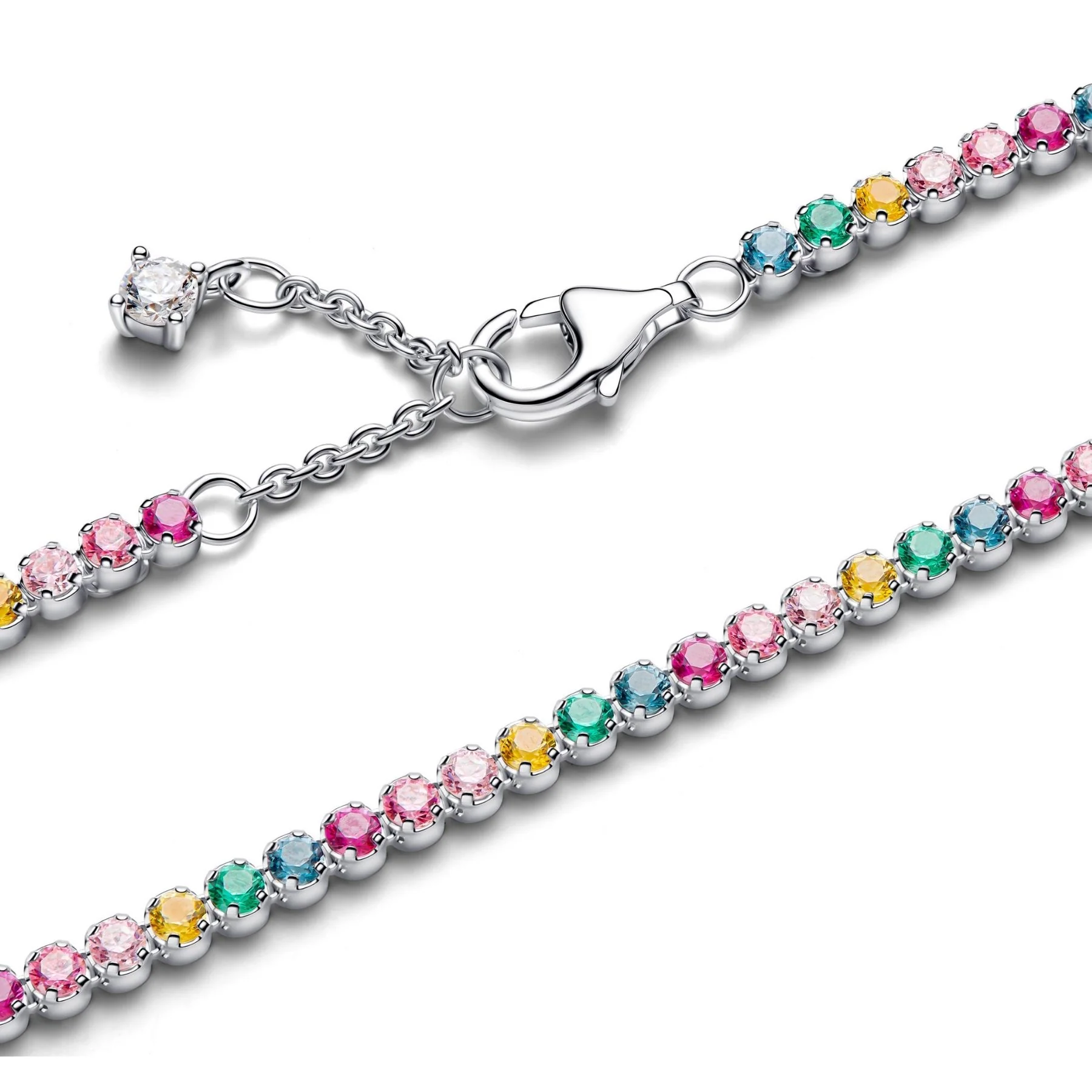 Pandora Timeless Rainbow Tennis rannekoru, hopeaa, 593927C03 - Image 2